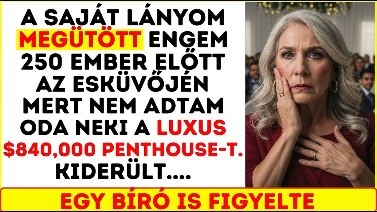 A lányom pofon vágott 250 vendég előtt az esküvőjén, mert nem voltam hajlandó…