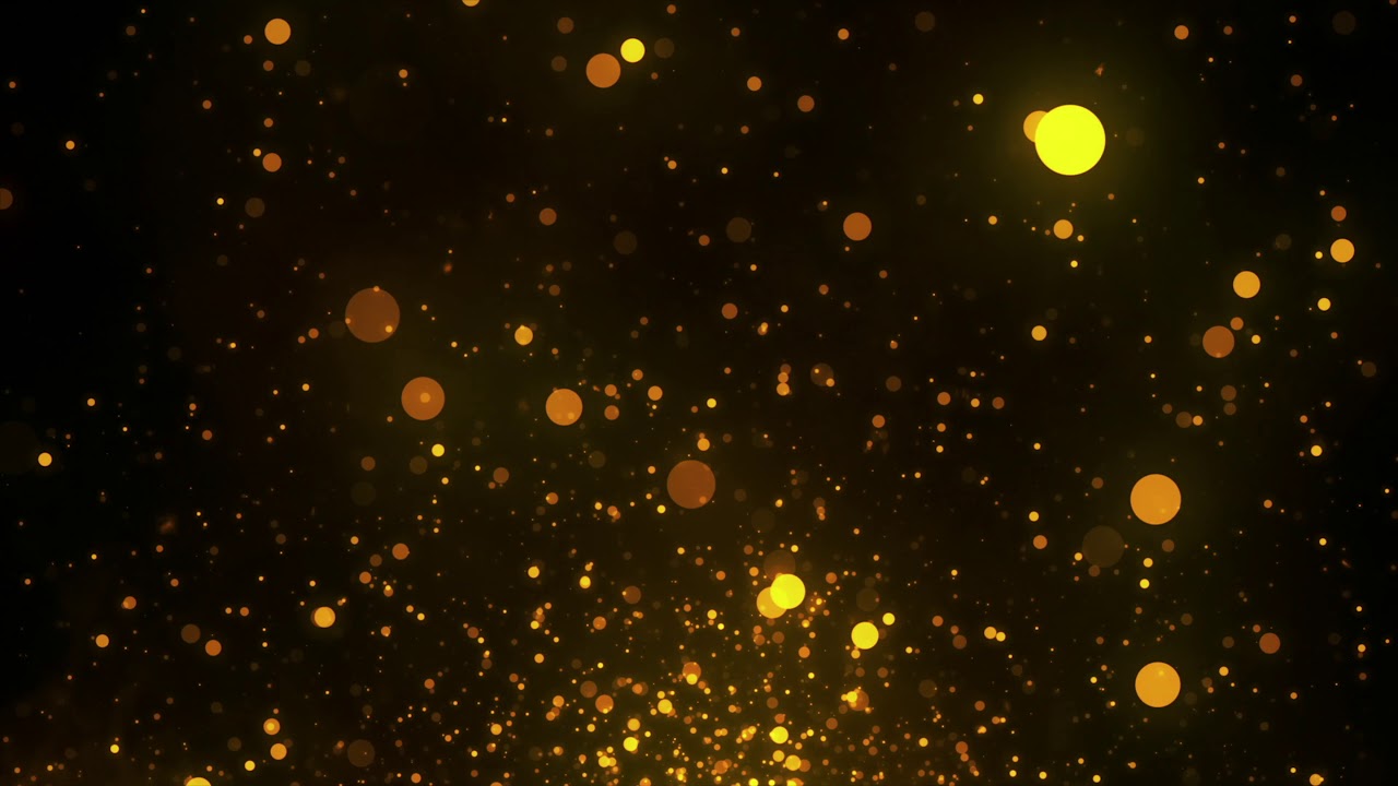 Shimmering Golden Particles on black background || Free Vj Loop Footage #Golden Glitter