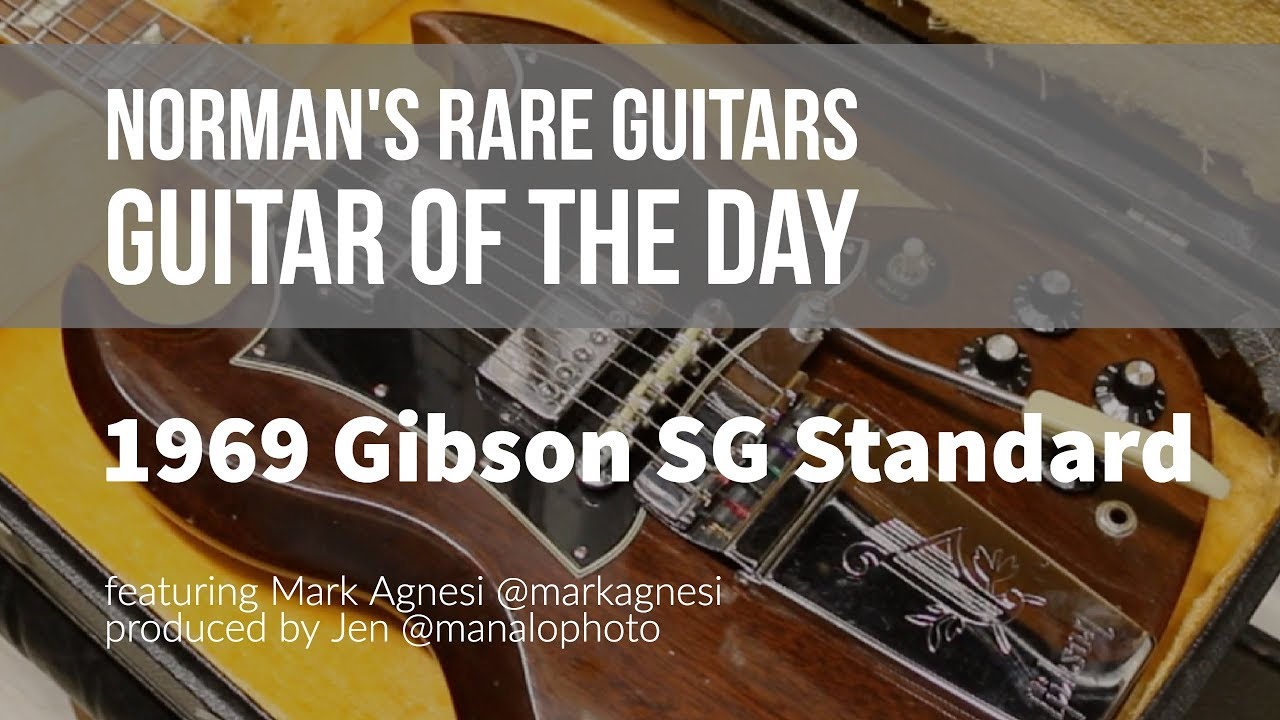 Norman's Rare Guitars - Guitar of the Day: 1969 Gibson SG Standard Walnut
