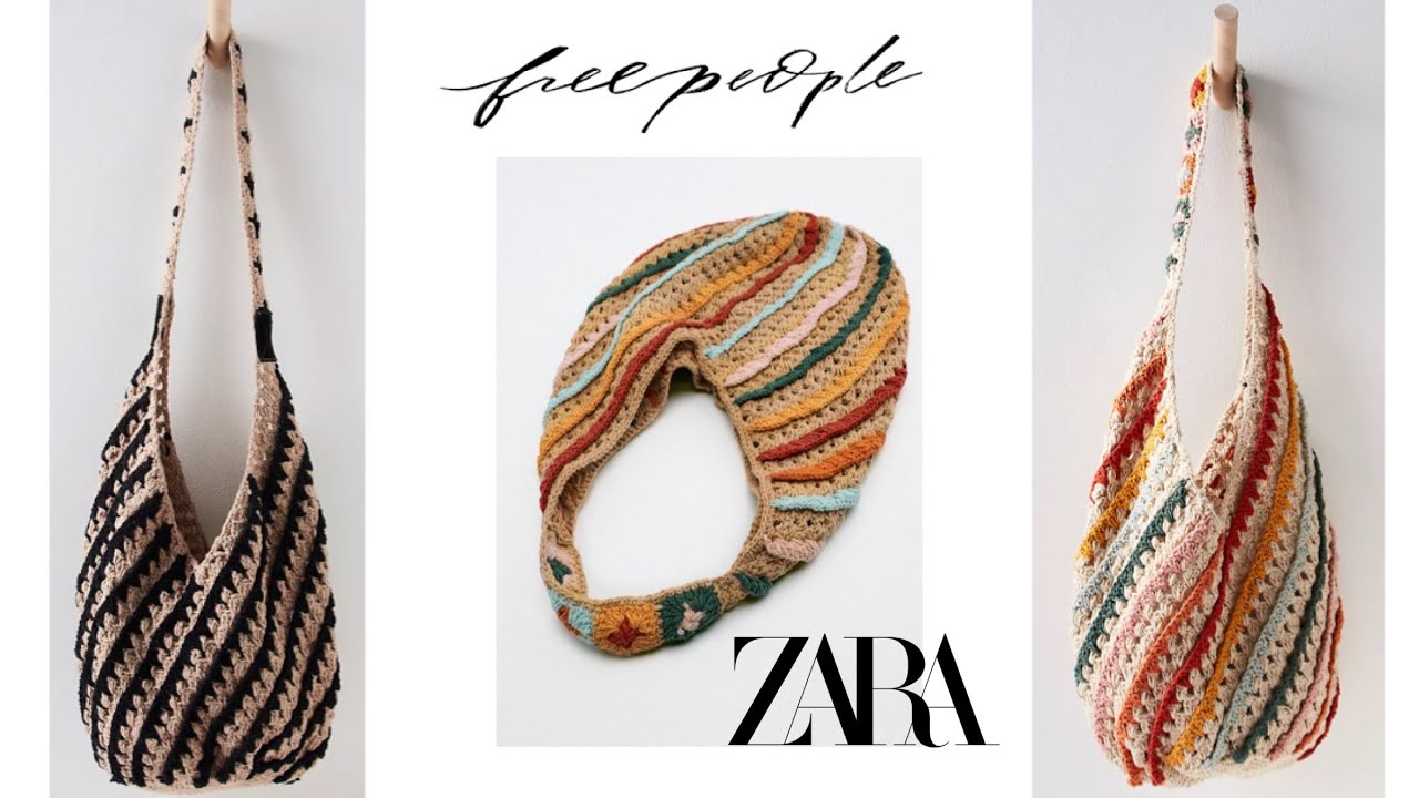 FREE PEOPLE - ZARA MARKA ÖRGÜ ÇANTA YAPIMI - PERFECT 💯 CROCHET BAG - Part 1