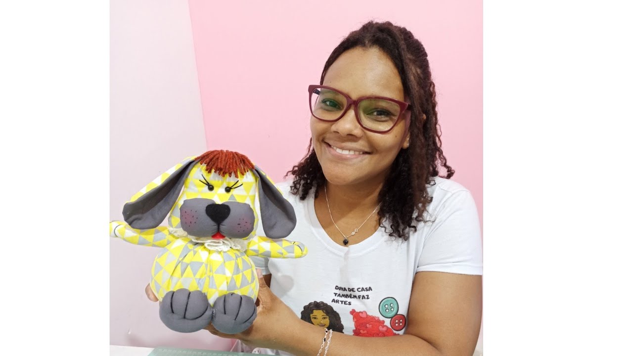 CACHORRINHO FEITO COM FUXICO