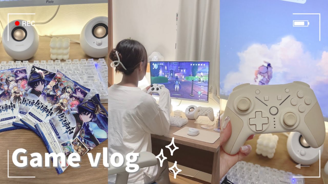 Game vlog￤夜のまったり時間￤ナイトルーティンとゲームするだけの夜￤原神￤