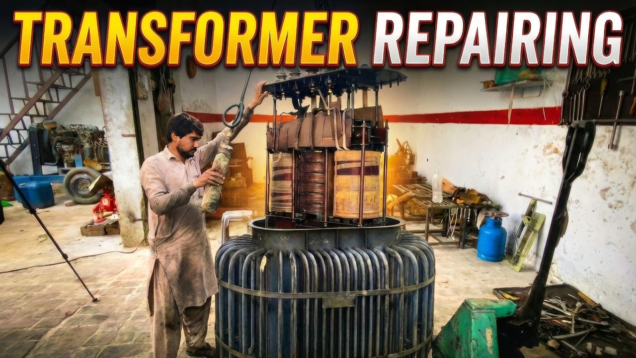 Inside a Transformer Repair Workshop – Full Electrical Restoration Process 😲🔧