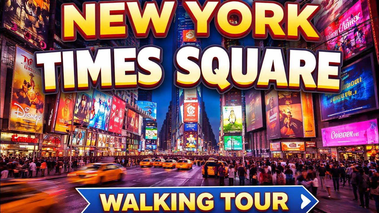 Times Square New York 🇺🇸 | 4K Walking Tour in Manhattan at Night