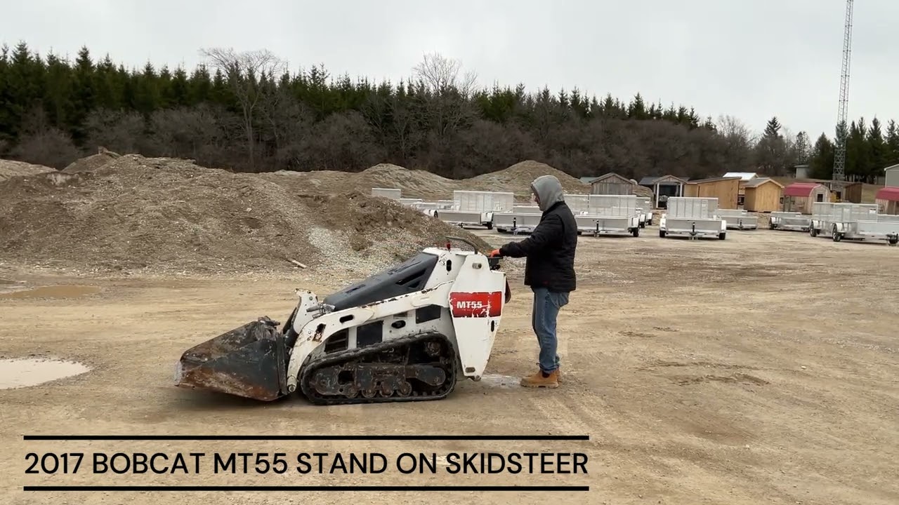 2017 BOBCAT MT55 STAND ON SKIDSTEER