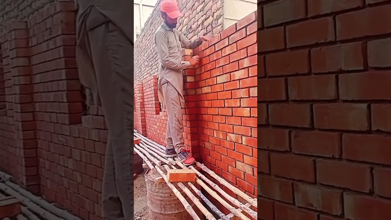 brick wall design wall design#shorts #civilengineering #construction# #constructiontechnology