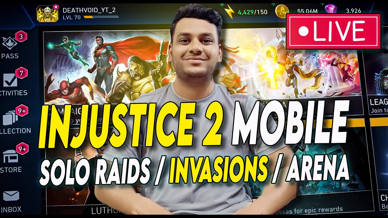 INJUSTICE 2 MOBILE THE DAILY GRIND! (VERTICAL)  Solo Raid, CA, & League Raid, Invasions Hits LIVE!