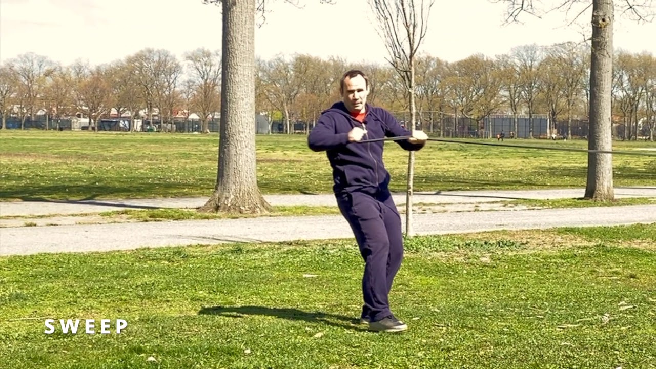 Drilling Throws with Resistance Bands : Wrestling Workouts at Home