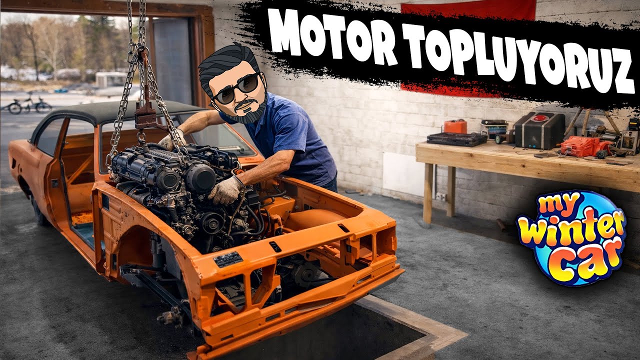 My Winter Car MOTORU TOPLUYORUZ - Corris Rivett // GERÇEK HAYAT SİMÜLASYONU #12 // CANLI YAYIN