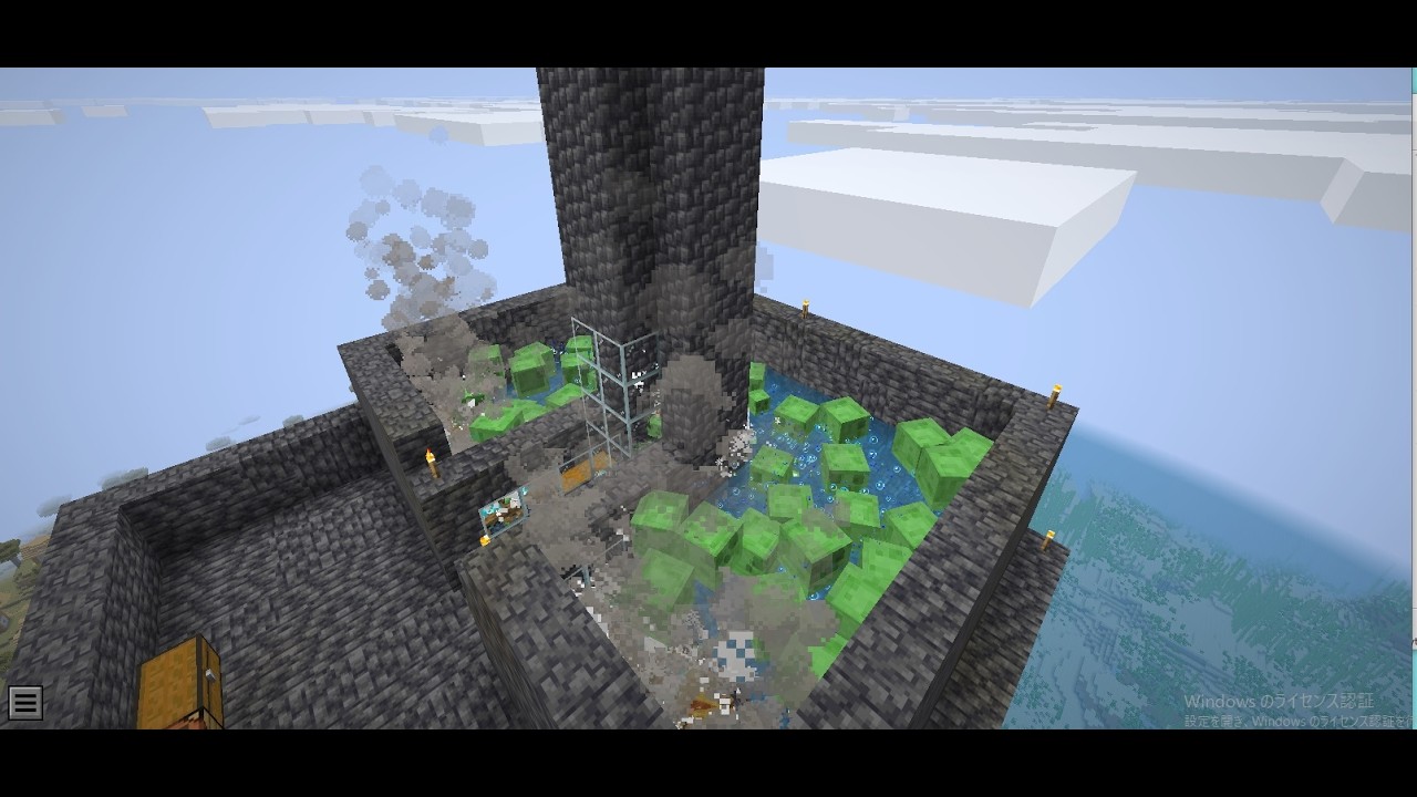 【マインクラフト】#10 天空トラップタワー#スライムトラップpart2