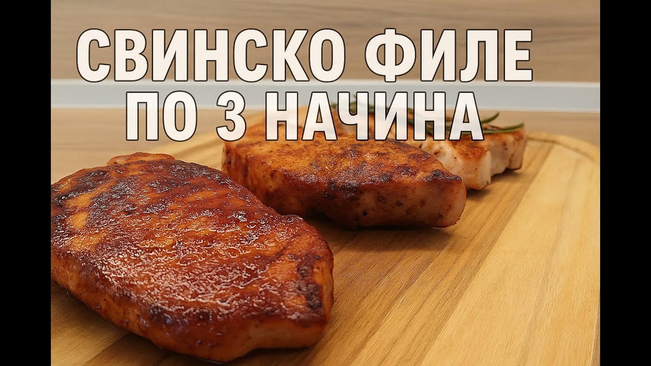 Как да приготвим свинско филе по 3 различни начина – Бързо и вкусно!