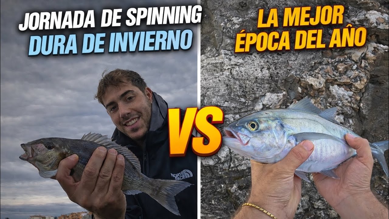 [PESCA DESDE COSTA] JORNADA DE SPINNING DURA DE INVIERNO VS JORNADAS EN LA MEJOR ÉPOCA DEL AÑO