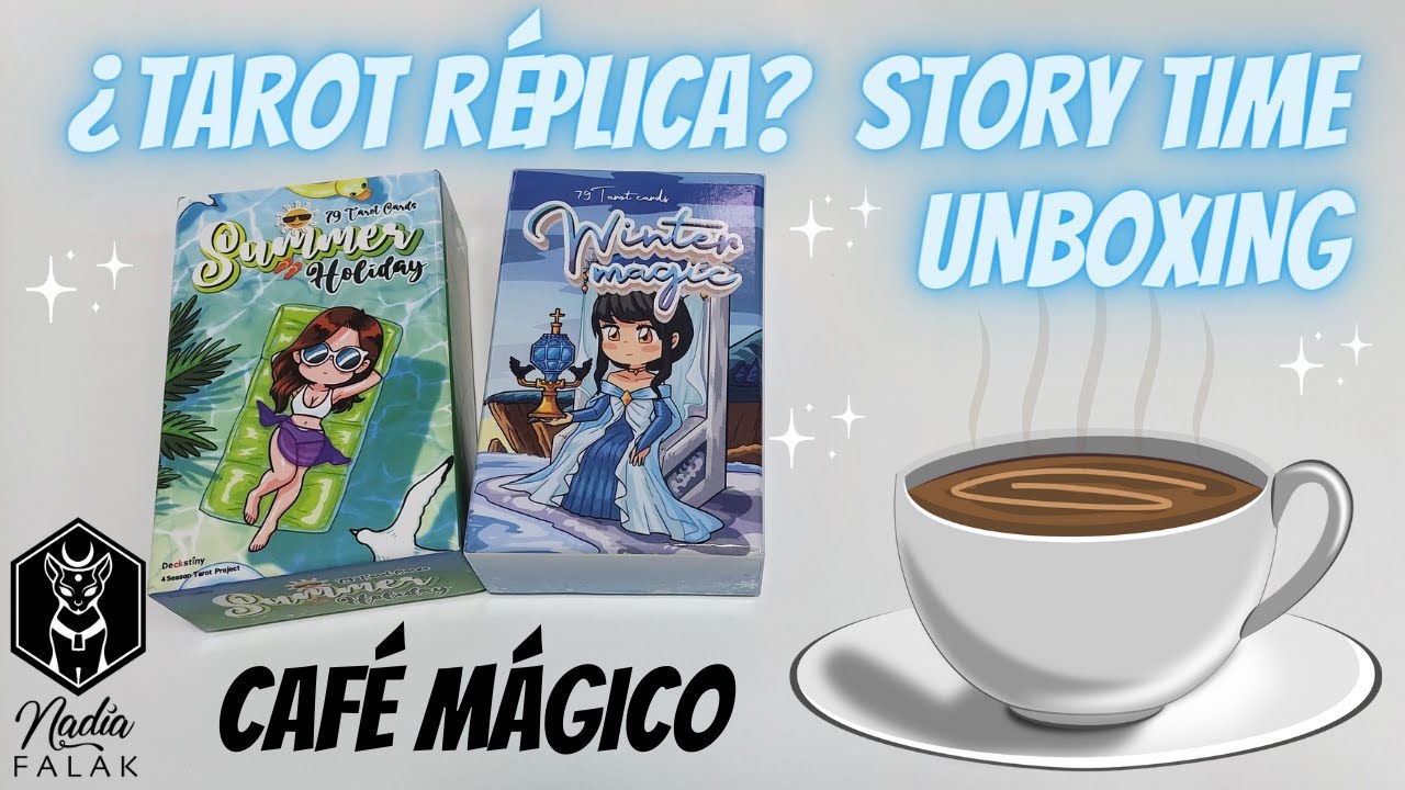 ¿TAROTS ALTERNATIVOS? 🤔OPINIONES + STORY TIME 📦UNBOXING ☕Café Mágico ✨ Nadia Falak