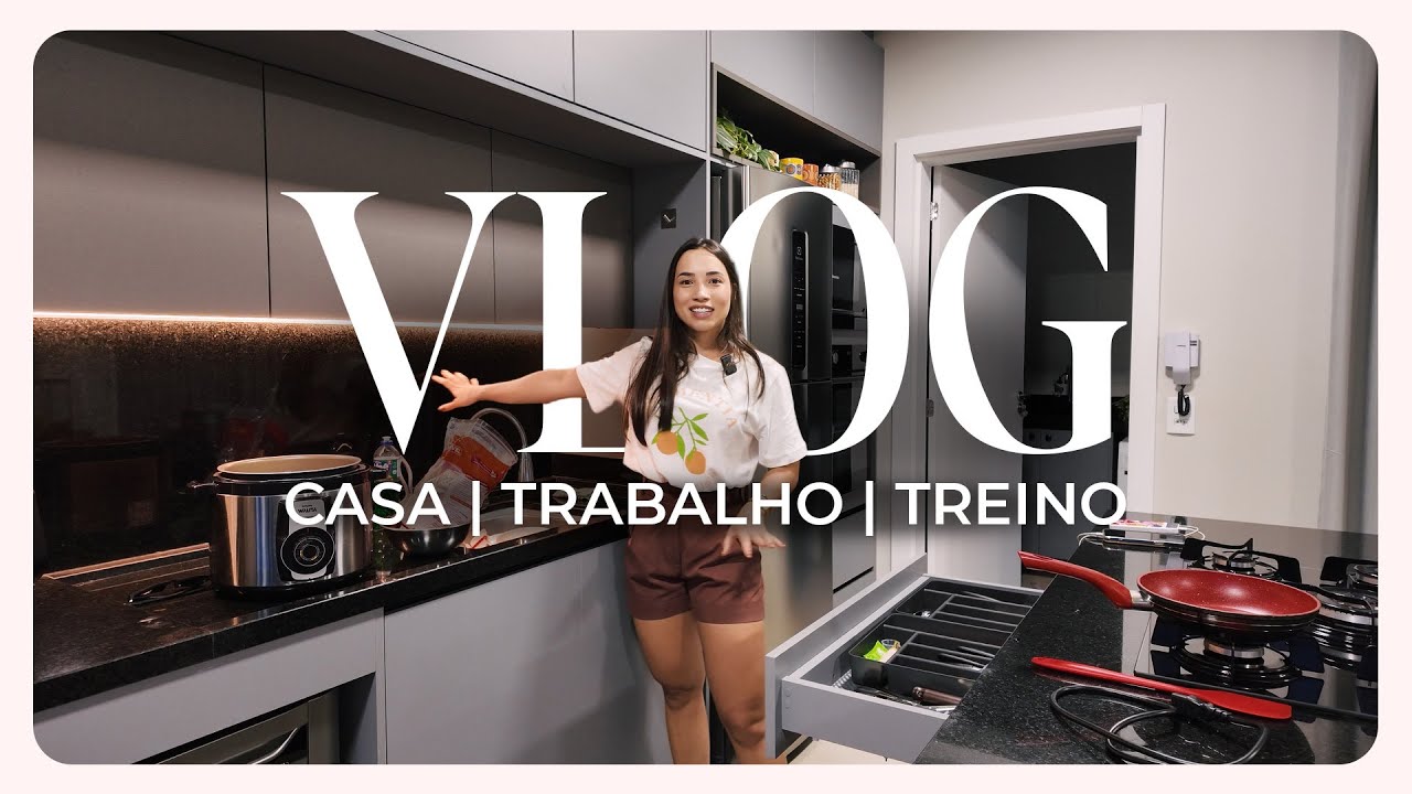 VLOG: organizando a casa, trabalho, treino, frango desfiado eee cabelos cortados!