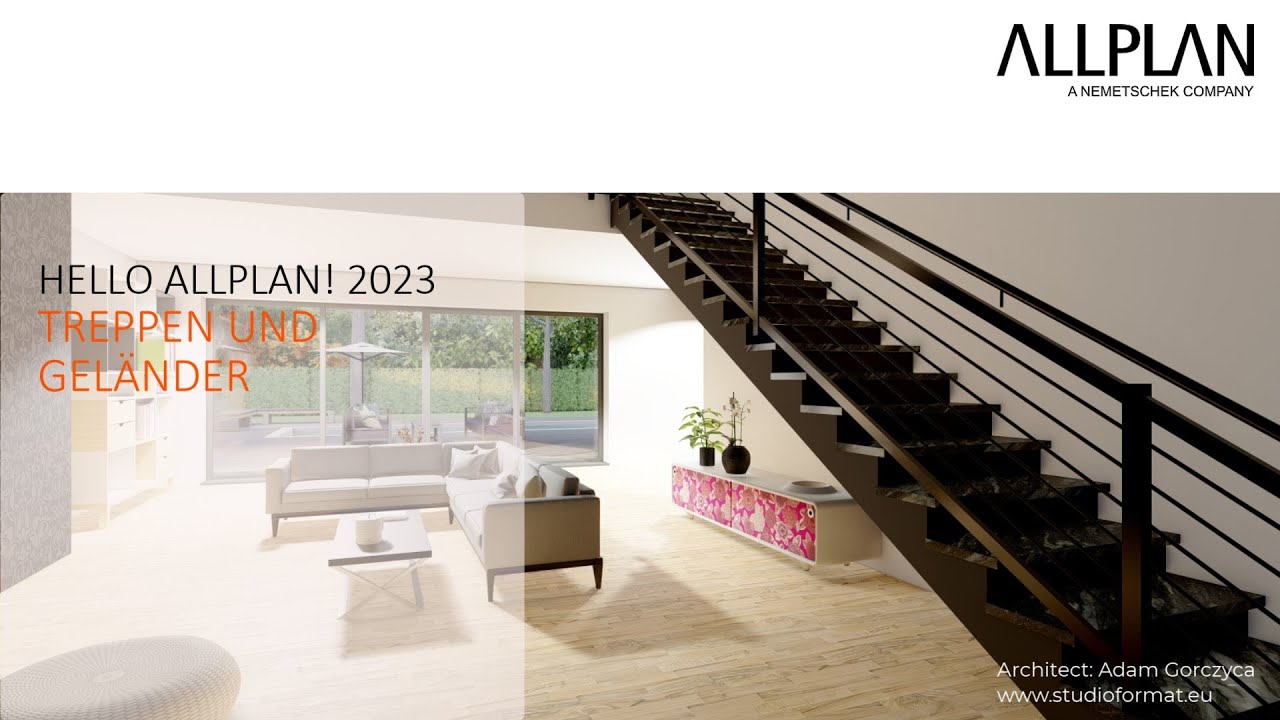 Treppen & Geländer in ALLPLAN 2024 | Flexibilität & Zeitersparnis