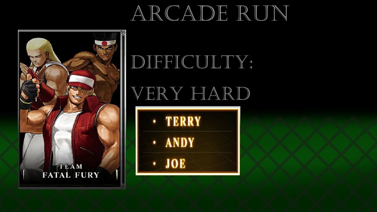 King of Fighters 13 Arcade Run: Difficulty: Very Hard, Team Fatal Fury