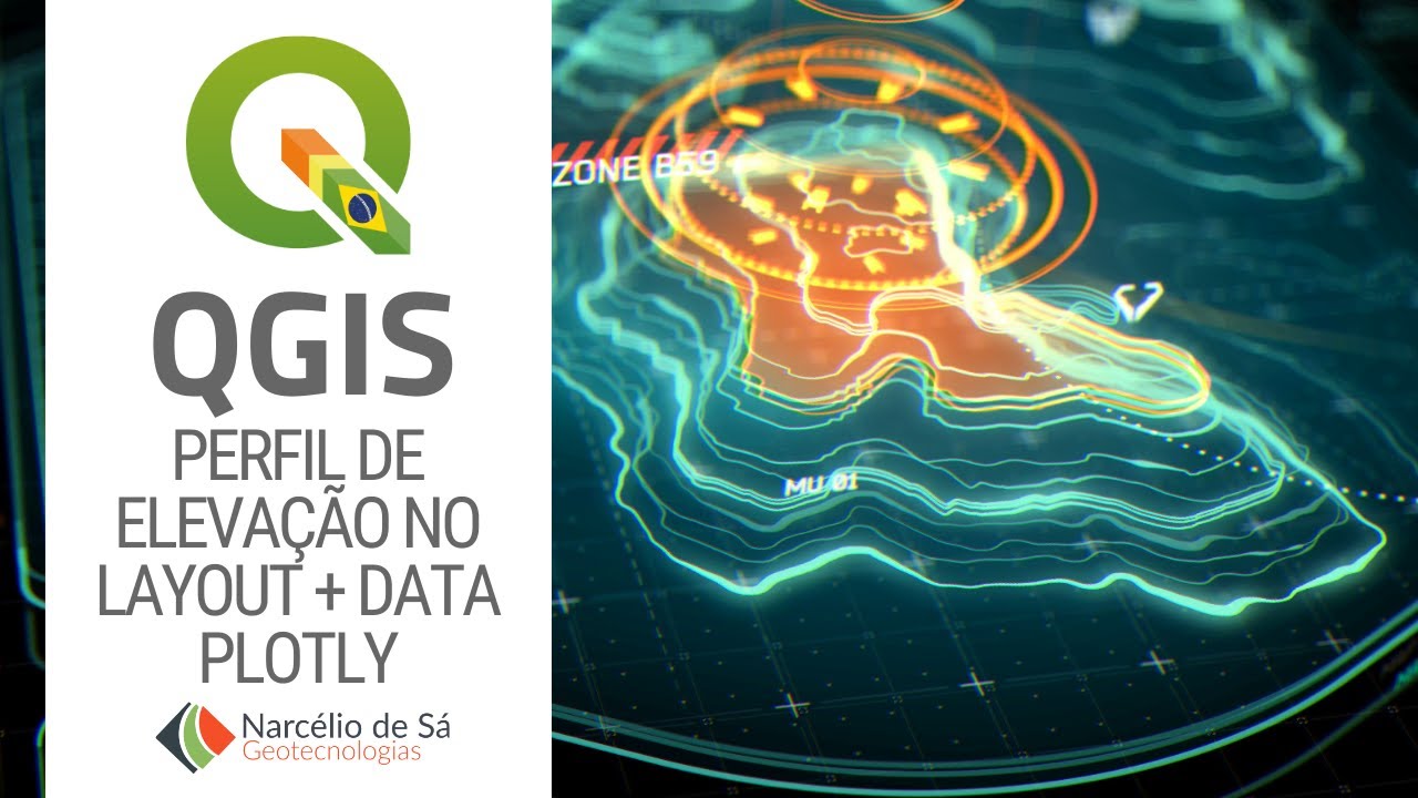 QGIS - Perfil de Elevação no compositor de impressão + Data Plotly