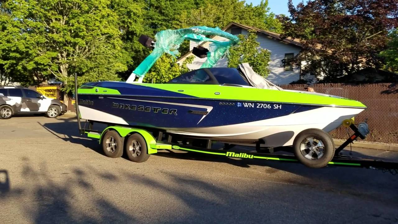 Malibu boat wrap by D&A Customs