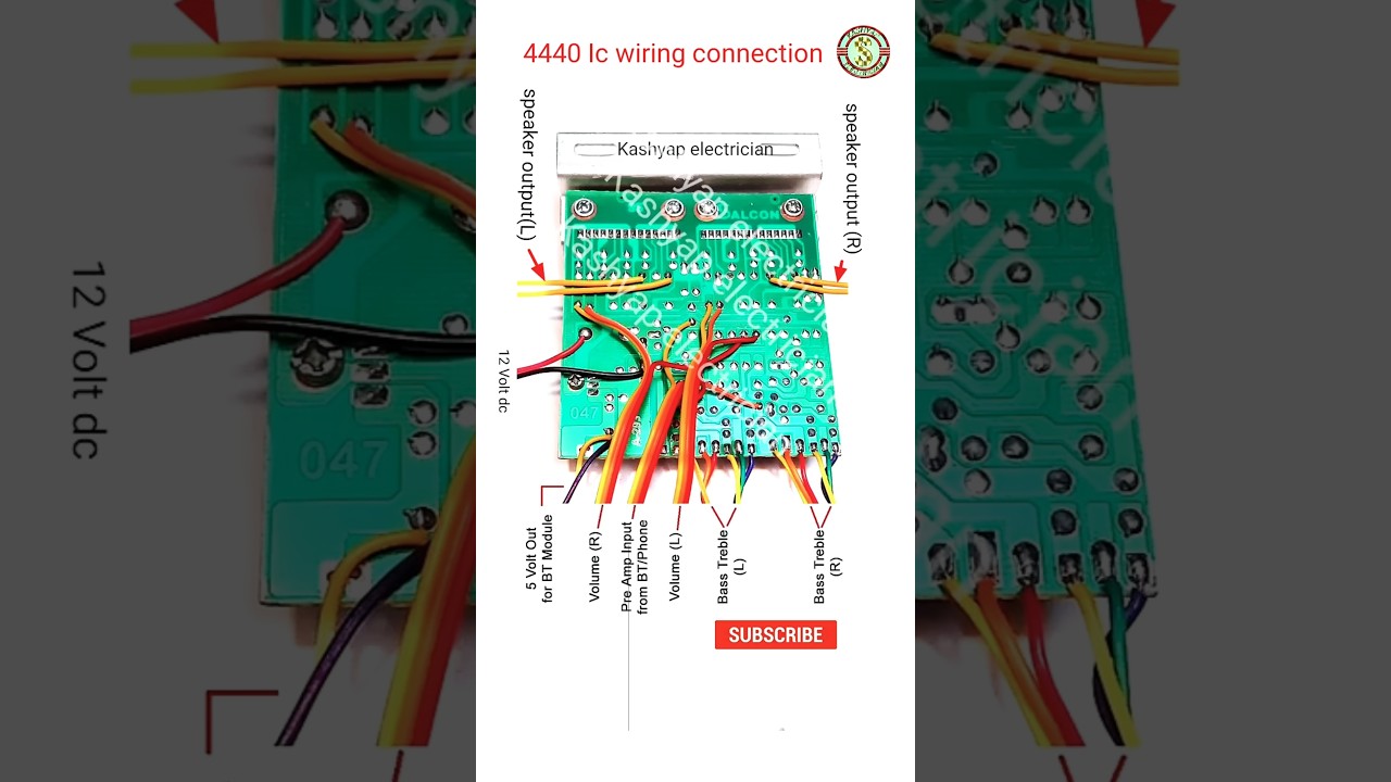 Audio amplifier 4440 ic 2023 #Amplifier connection 4440 IC circuit