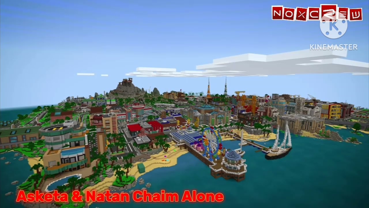 Noxcrew City Living 2 Minecraft Asketa & Natan Chaim Alone Music BGM @AsketaNatanChaim