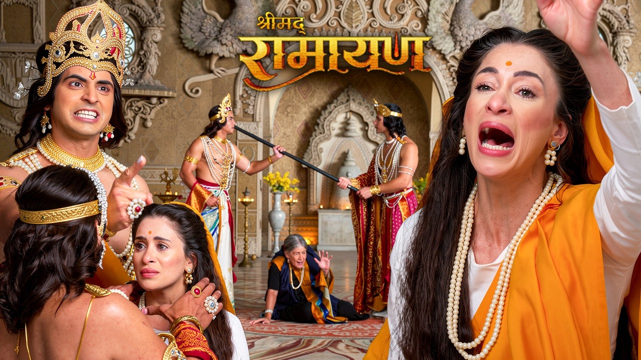 भारत ने गुस्से में आकर माता कैकय की गर्दन पकड़ी | Shrimad Ramayan | Full Episode