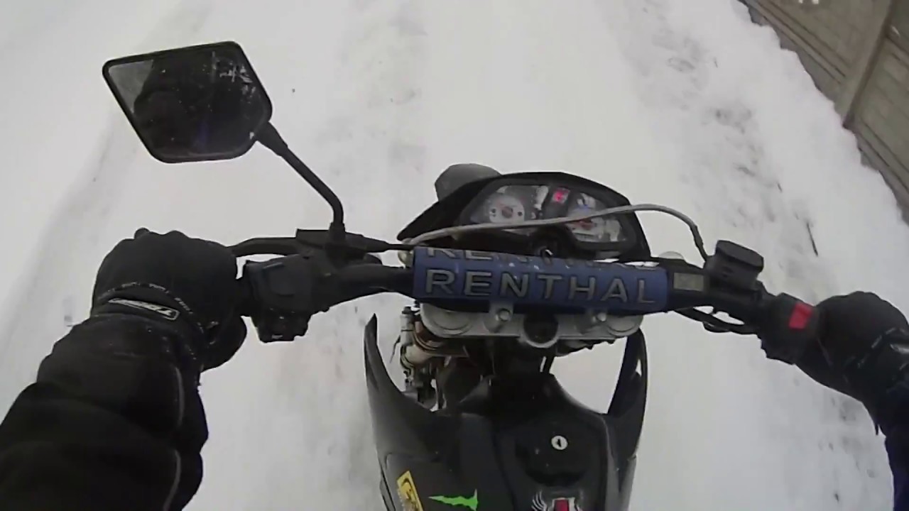 Odpadła mi kamerka 😁 | Jazda zimą przy -15 | Palenie lacza 😎🏍️🏍️🏍️