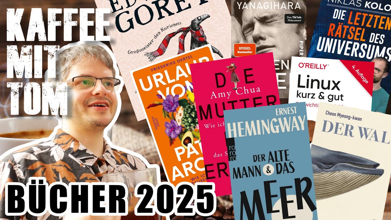Diese Bücher habe ich 2025 gelesen - Kaffee mit Tom