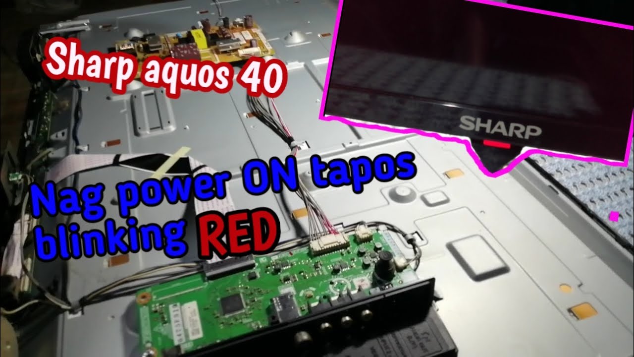Sharp aquos 40'' nag auto off  then blinking red ¶| LC-40LE185M