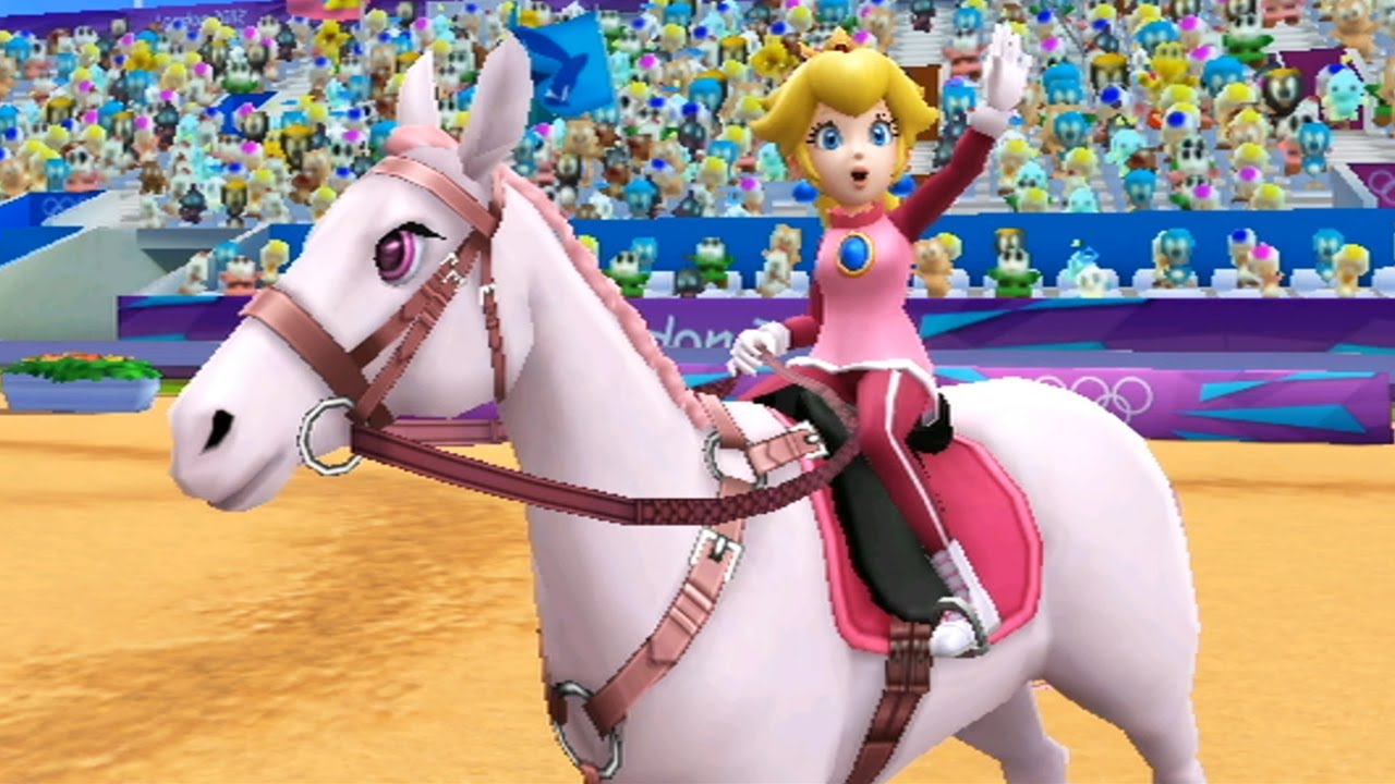Mario & Sonic at the 2012 London Olympic Games - All Characters Equestrian Gameplay