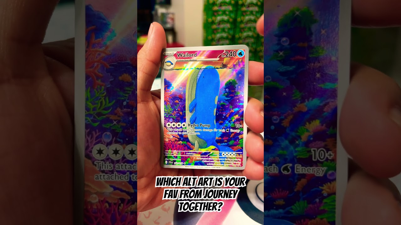 🎨 Top 6 Most Beautiful Alt Art Cards from #journeytogether ! | Pok&eacute;mon TCG Showcase 🔥#pokemoncards
