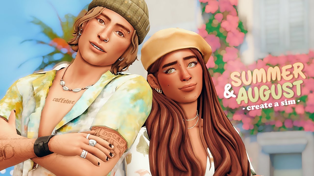 Summer & August 🌻 + CC Links // Create a Sim - The Sims 4