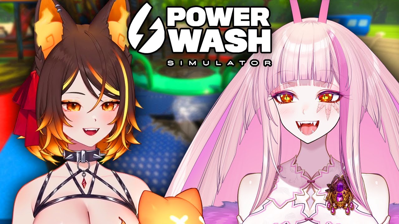 Matara and Sinder Play PowerWash Simulator