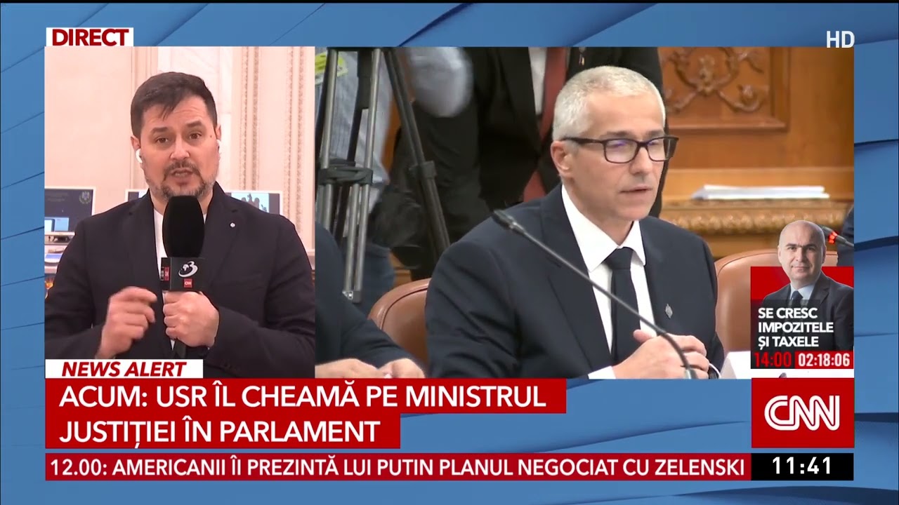 USR &icirc;l cheamă pe ministrul Justiției &icirc;n Parlament