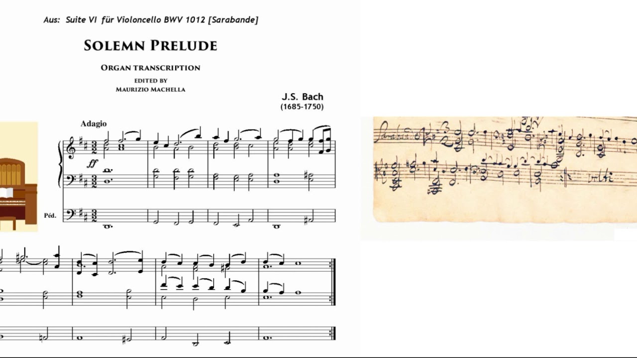 Bach J.S.: Solemn Prelude - Organ transcription