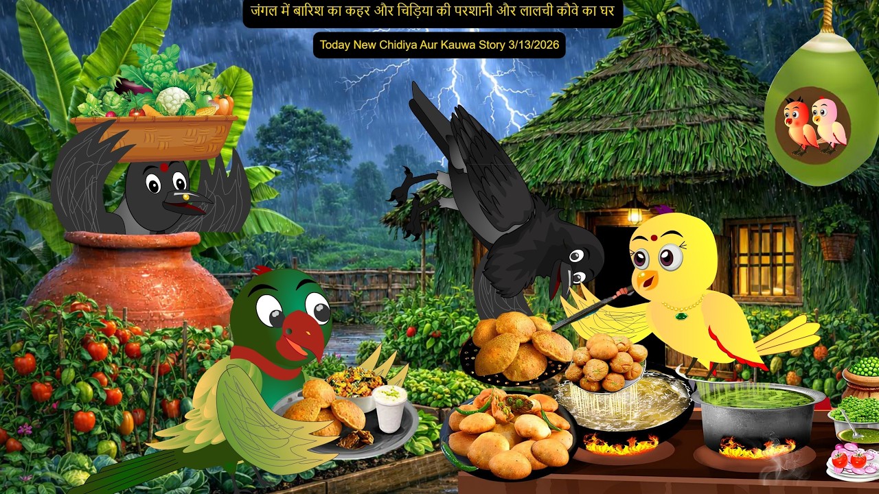 03-13-2026| Garmi Ka Kahar Ki Kahani | Rano Chidiya Wala Cartoon| New Chidiya Aur Kalo Kauwa Kahani