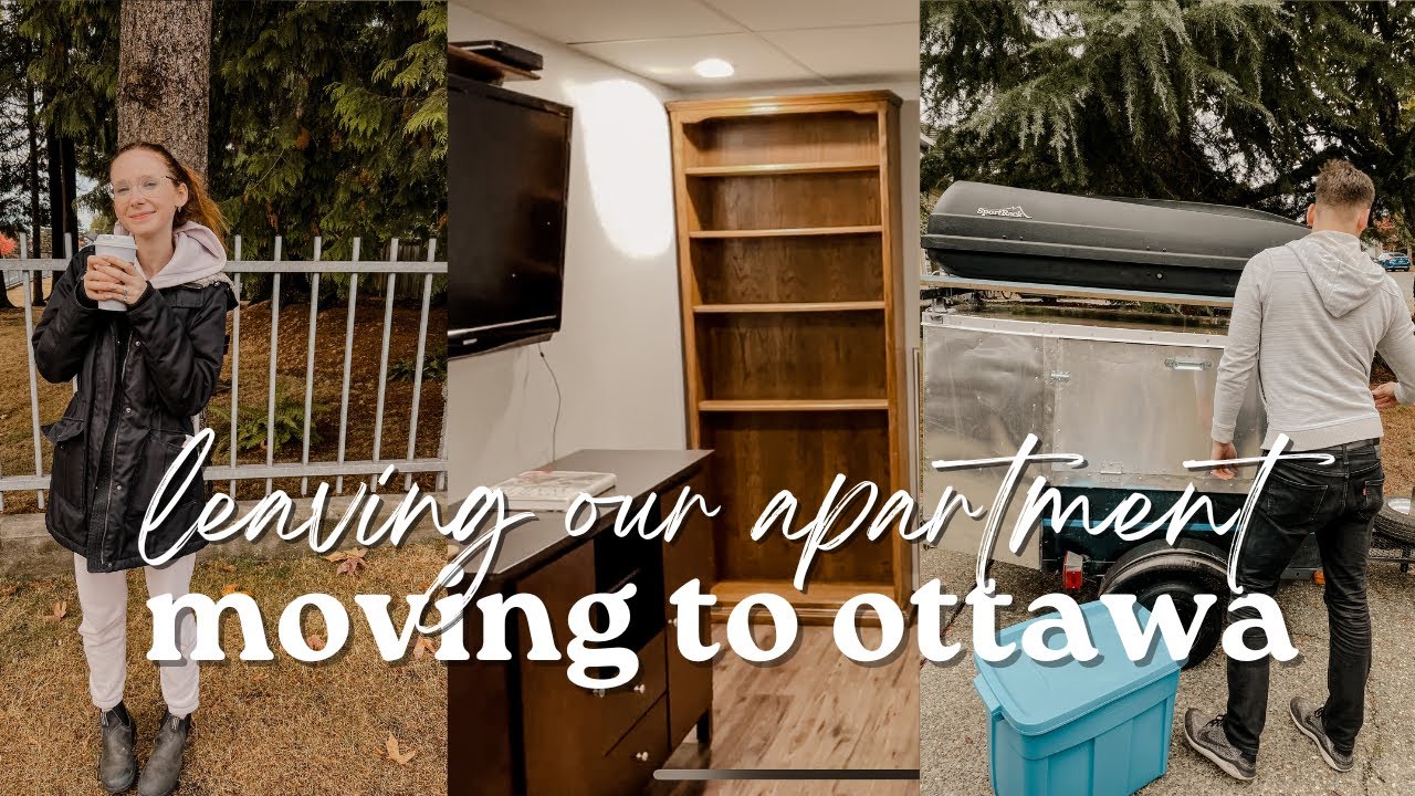 MOVING TO OTTAWA VLOG 3: moving out of our first apartment, packing up the car, empty apartment