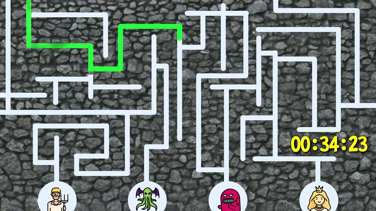 Slime maze - who will survive? ⏰ 1 minute timer