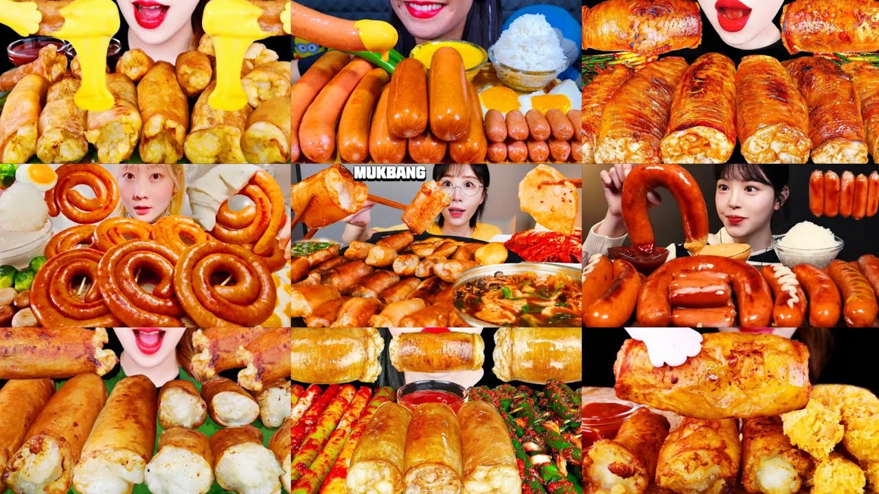 MUKBANG DAECHANG BEEF LARGE INTESTINES * KIELBASA SAUSAGE EATING SHOW 💯 SATISFYING SOUND ASMR