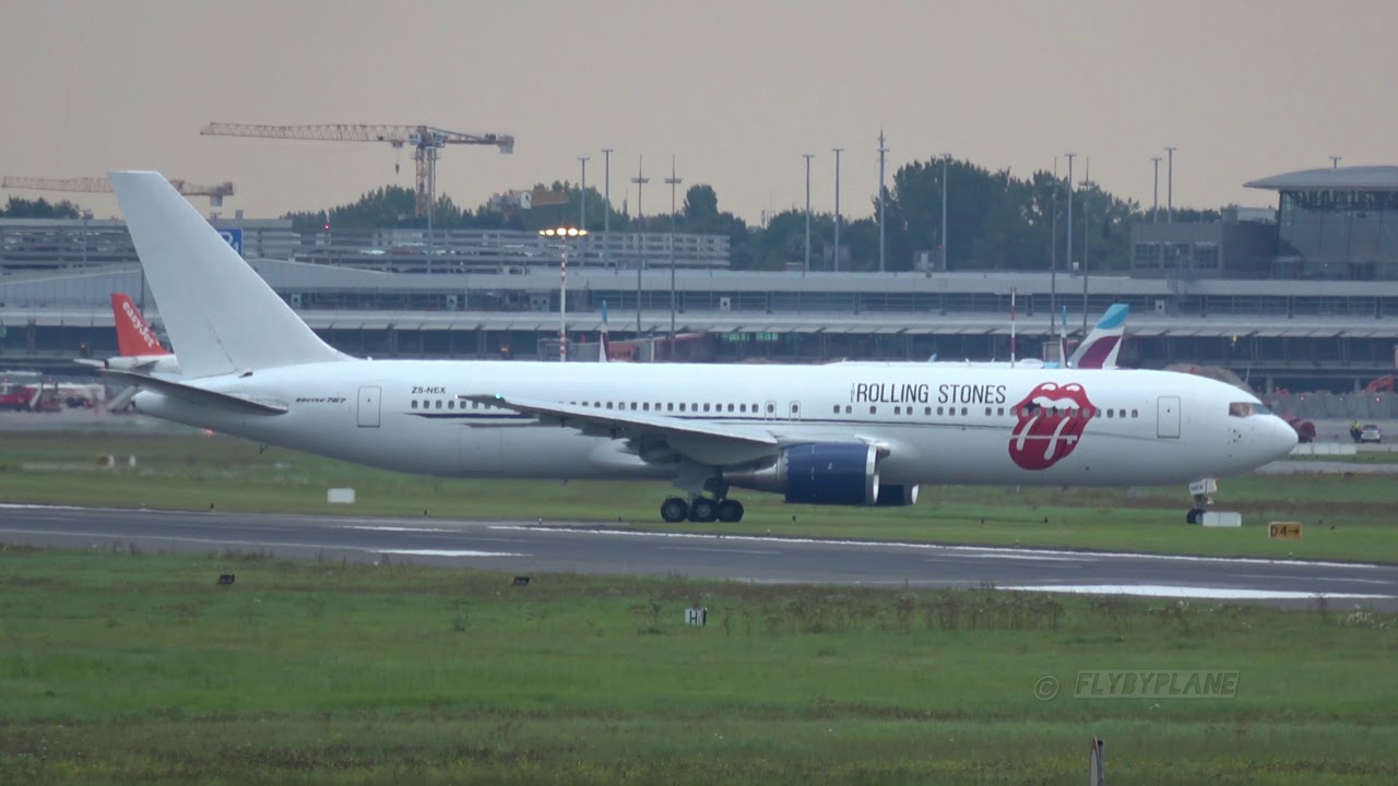 Rolling Stones B767 [ZS-NEX] Landing @ Hamburg Airport