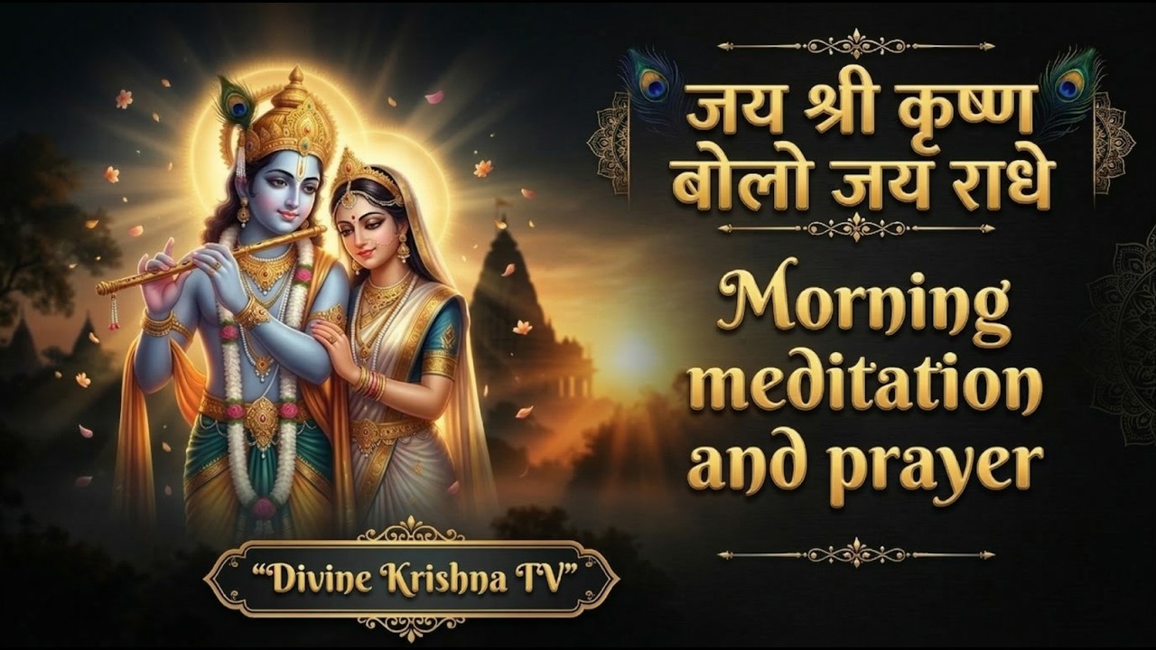 Jai Shri Krishna Bolo Jai Radhe 🙏 | Peaceful Meditation | Morning Mantra | ISKCON Kirtan | 2026