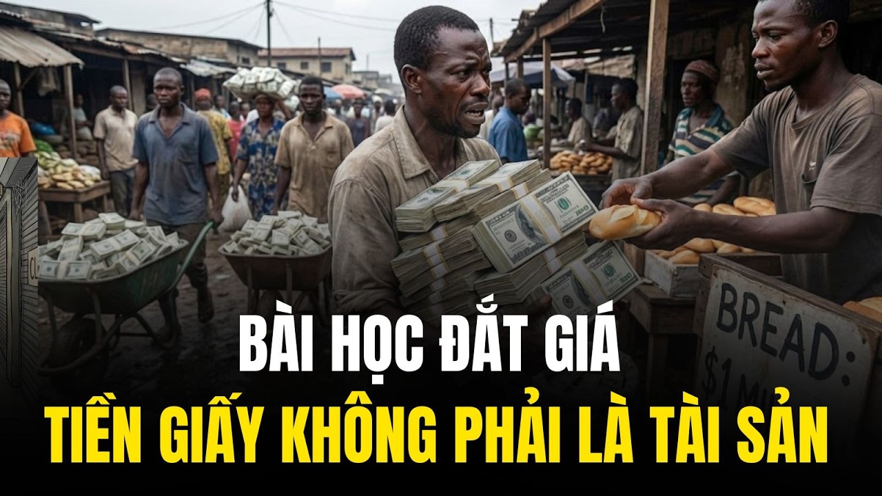 TIỀN GIẤY THÀNH RÁC: CẦM CẢ XẤP TIỀN CHỈ MUA NỔI Ổ BÁNH MÌ NGOÀI CHỢ?