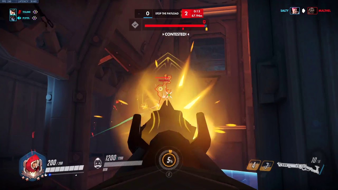 SUREFOUR PRO ASHE AND ECHO GAMEPLAY! [ OVERWATCH SEASON 22 TOP 500 ]