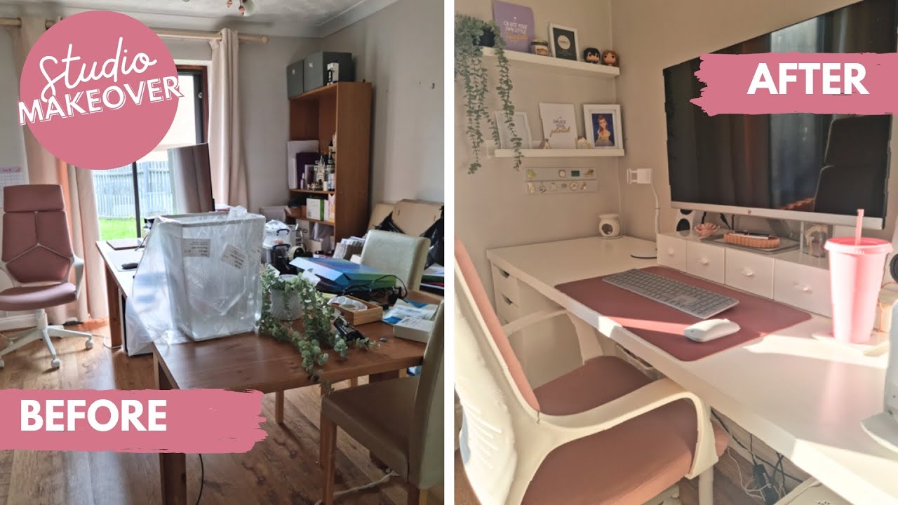 STUDIO MAKEOVER/TRANSFORMATION | IKEA ALEX DESK | WSCraftsCreations