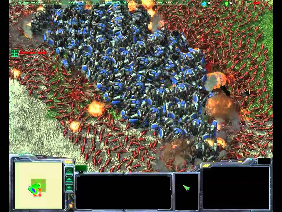 2000 Zergling vs 50 Thor