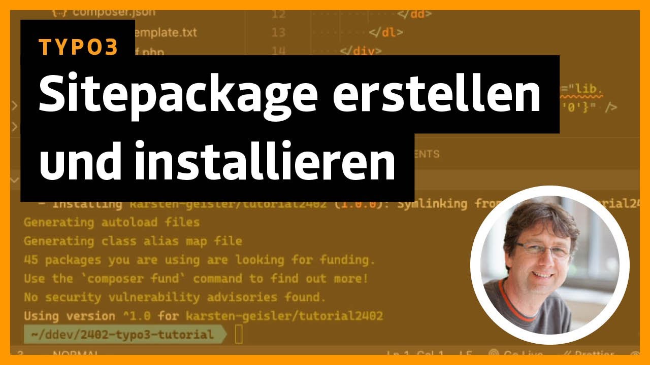 TYPO3: Sitepackage erstellen und installieren