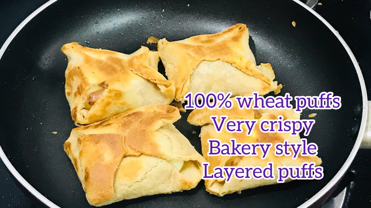 Easy puff pastry sheet & egg puff without oven just 10 minutes