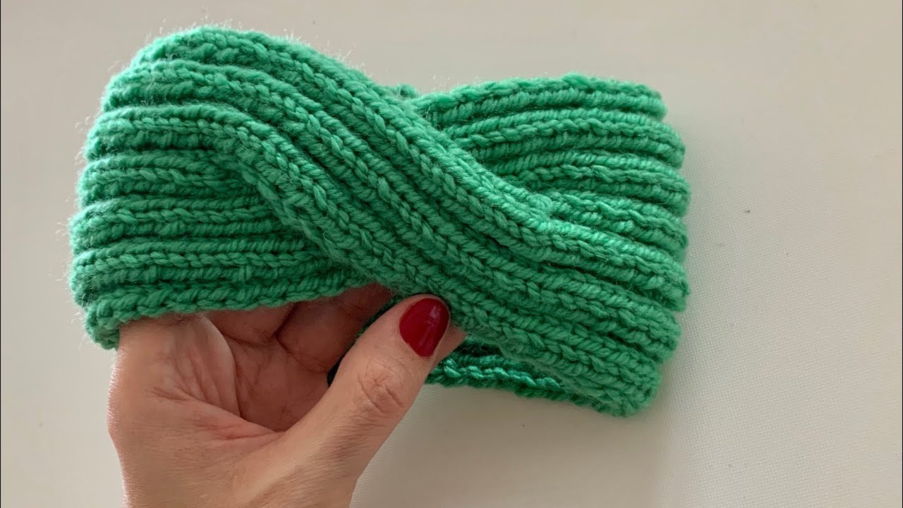 Şişle Kolay Bandana / HowtoKnit Twisted Headband
