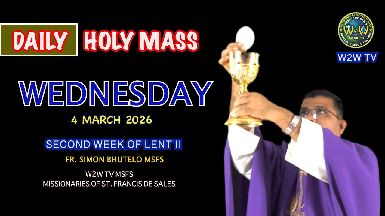 WEDNESDAY HOLY MASS | 4 MARCH 2026 | SECOND WEEK OF LENT II by Fr  Simon #holymassdaily