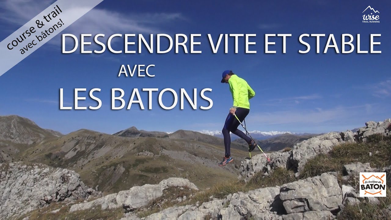 Courir en descente avec les bâtons en trail (partie 1..) -kiné o.mossino -