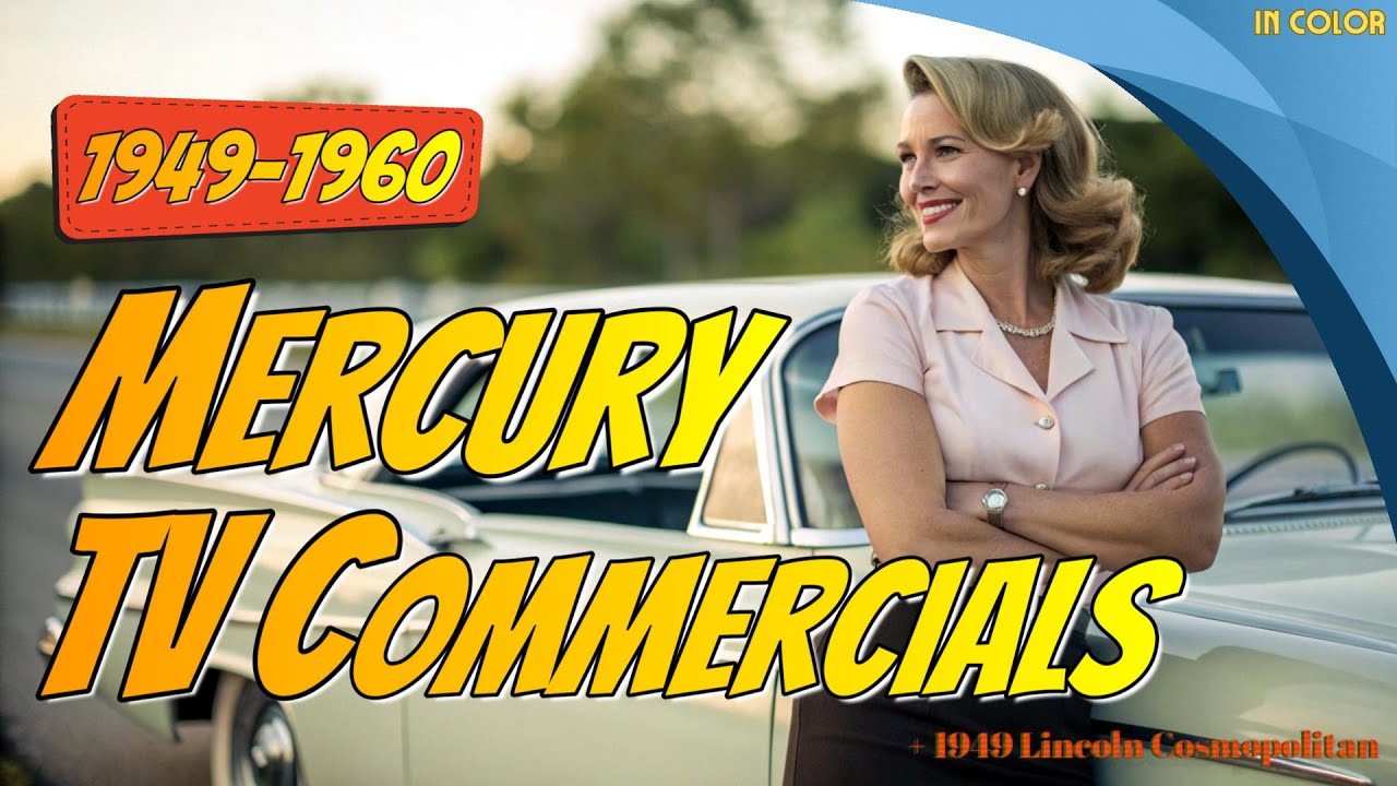 AMAZING MERCURY TV COMMERCIALS 1949 TO 1960 + LINCOLN COSMOPOLITAN